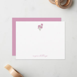 Cartes de remerciement personnalisées Fleur sauvag