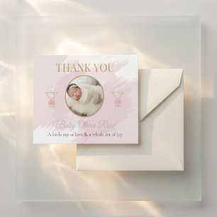 Cartes de remerciement personnalisées pour bébé av
