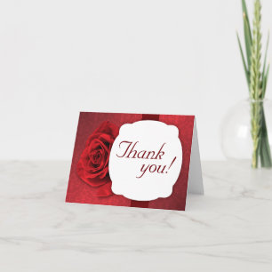 Cartes de remerciement personnalisées Red Rose Dam