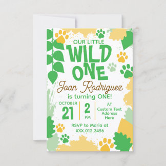 Cartes de remerciement plates avec photo pour Wild