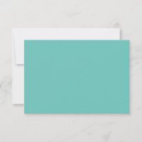 Cartes de remerciement plates | Minimaliste turquo