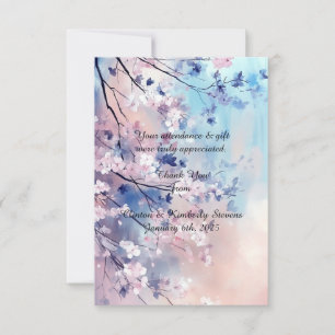 Cartes de remerciement plates personnalisables Aik