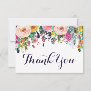 Cartes de remerciement plates pour Baby Shower Fle