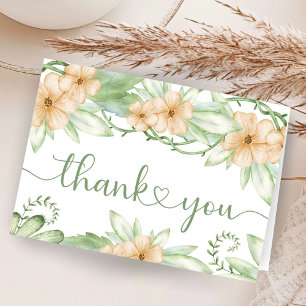 Cartes de remerciement pliées pour Baby Shower Din