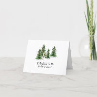 Cartes de remerciement pliées pour Baby Shower Rus