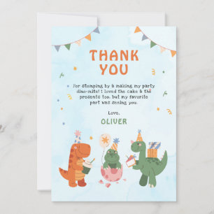 Cartes de remerciement pour 4ème anniversaire de d