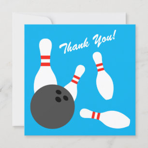Cartes de remerciement pour anniversaire de bowlin