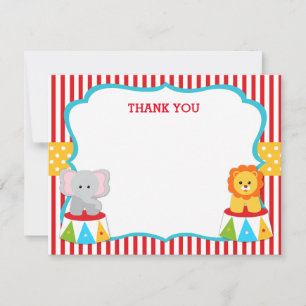 Cartes de remerciement pour anniversaire de Carnav