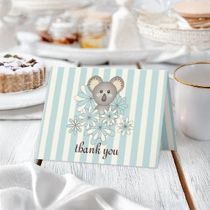 Cartes de remerciement pour anniversaire de koala 