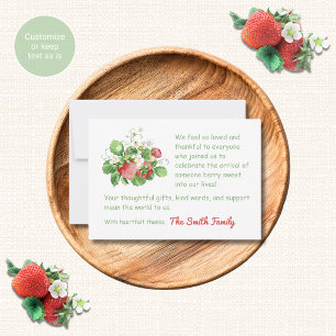Cartes de remerciement pour Baby Shower à l'aquare
