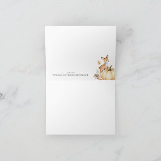Cartes de remerciement pour Baby Shower Animaux de