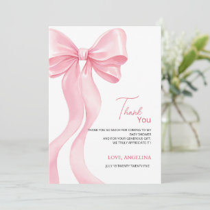 Cartes de remerciement pour Baby Shower avec un ad