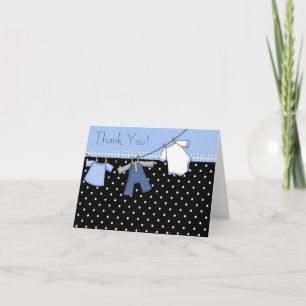 Cartes de remerciement pour baby shower Corde à li