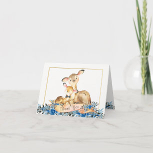 Cartes de remerciement pour Baby Shower Garçon Woo
