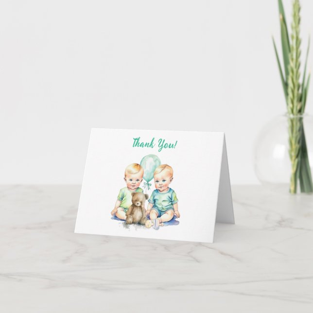 Cartes de remerciement pour Baby Shower ou cadeau  (Devant)