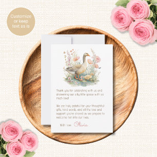 Cartes de remerciement pour Baby Shower « Silly Go