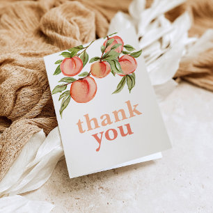Cartes de remerciement pour Baby Shower Sweet Peac