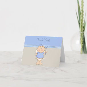 Cartes de remerciement pour bébé garçon Prince Ble