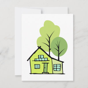 Cartes de remerciement pour clients avec dessin de