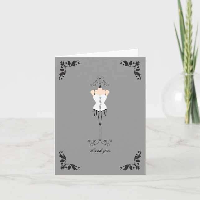 Cartes de remerciement pour douche de mariage ling (Devant)
