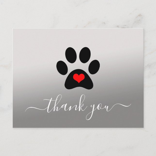 Cartes de remerciement pour entreprise de tampons  (Devant)