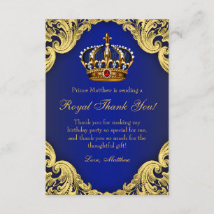 Cartes de remerciement pour fête d'anniversaire de