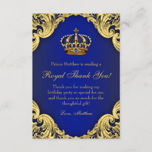 Cartes de remerciement pour fête d'anniversaire de