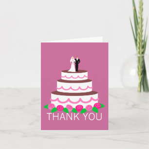 Cartes de remerciement pour gâteau de mariage