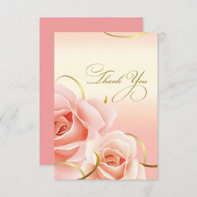 Cartes de remerciement pour la fête d'anniversaire (Devant / Derrière)