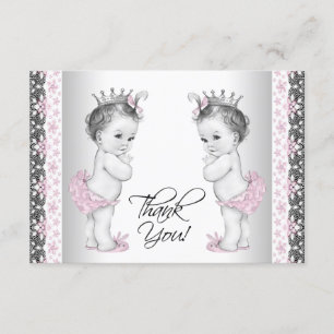 Cartes de remerciement pour l'anniversaire de jume