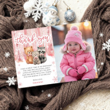 Cartes de remerciement pour le 1er anniversaire de