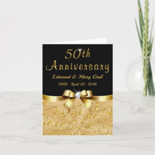 Cartes de remerciement pour le 50e anniversaire Bl