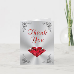 Cartes de remerciement pour les 40 ans de mariage