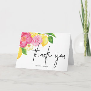 Cartes de remerciement pour mariage d'été Remercie