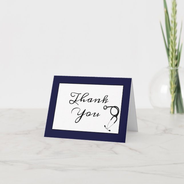 Cartes de remerciement pour médecin (Devant)