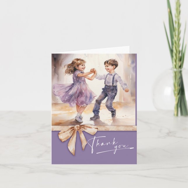 Cartes de remerciement pour professeur de danse mo (Devant)