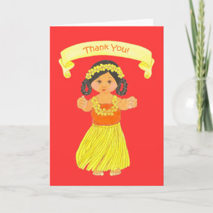 Cartes de remerciement pour soirée luau hawaïenne