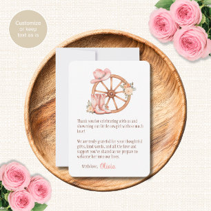Cartes de remerciement pour thème de baby shower C
