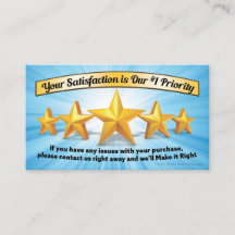 Cartes de remerciement pour votre commande/achat