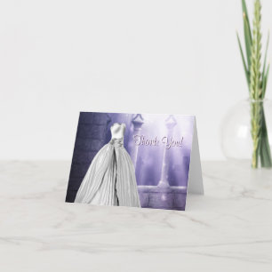 Cartes de remerciement Quinceanera Violet Lavande