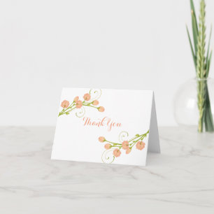 Cartes de remerciement Roses du Jardin de Corail