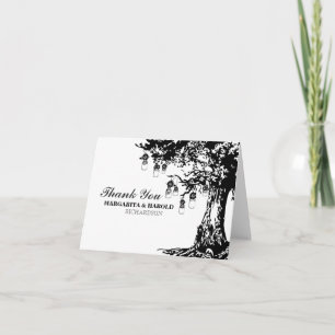 Cartes de remerciement rustiques avec pots mason n