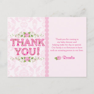 Cartes de remerciement Shabby Chic