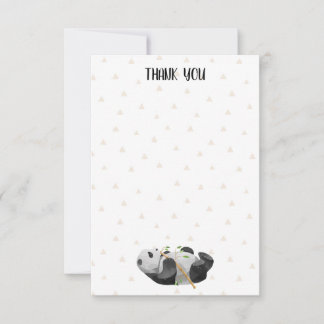 Cartes de remerciement sur le thème de Panda