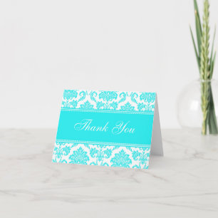 Cartes de remerciement Tiffany Damask