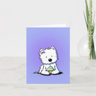 Cartes de remerciement Westie Cupcake