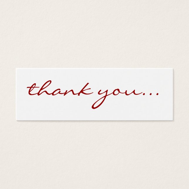 cartes de remerciements (Devant)