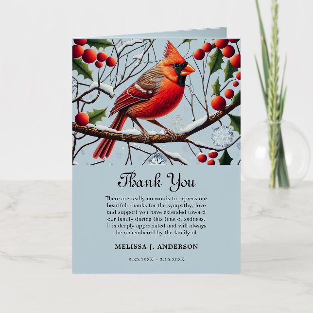 cartes de remerciements après funérailles - Funéra (Recto)