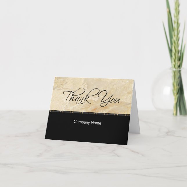 Cartes de Remerciements aux Mini Affaires Classy (Devant)