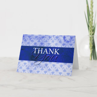 Cartes de remerciements bleues